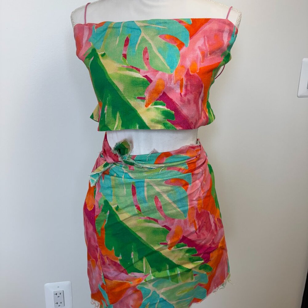 Show Me Your Mumu Tropical Two-Piece Set – Size XL - Picture 2 of 2